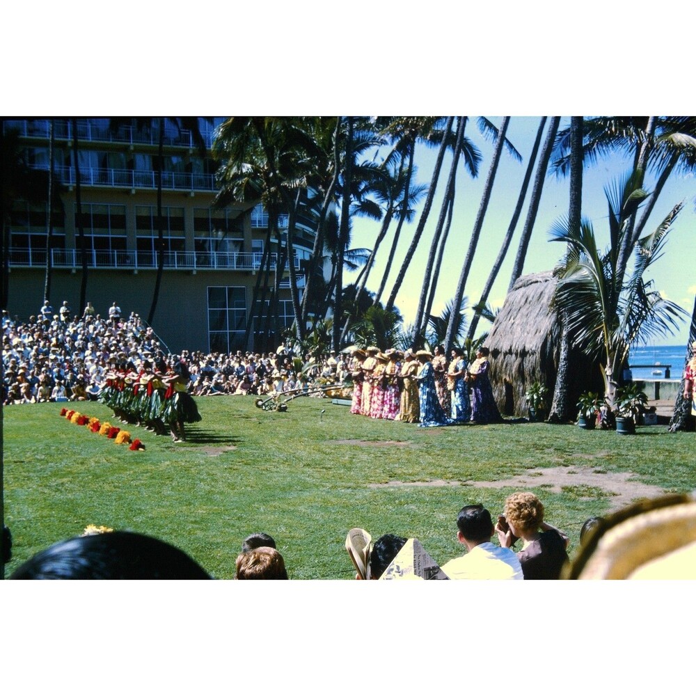 Original 1965 35mm Slide, "Hula Dancing #2", Honolulu, Hawaii